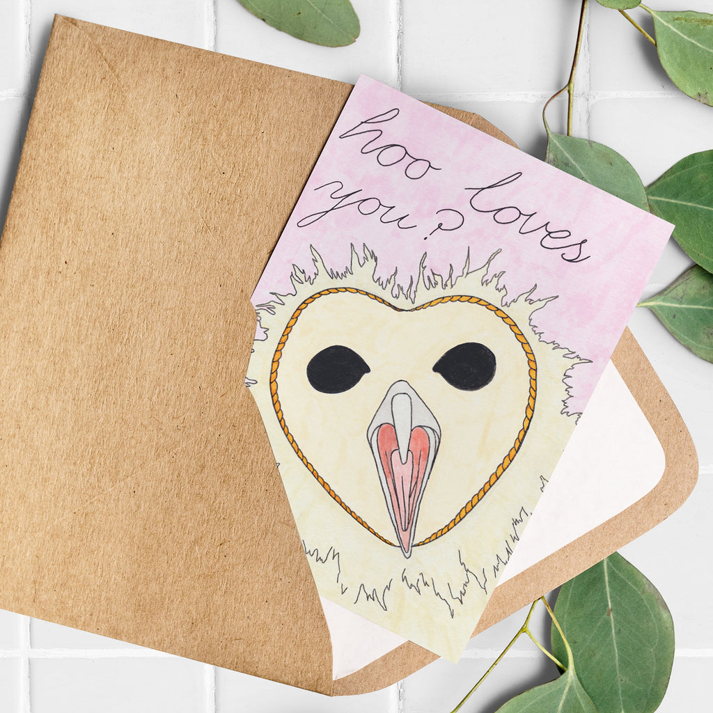 Hoo Loves You? Card
