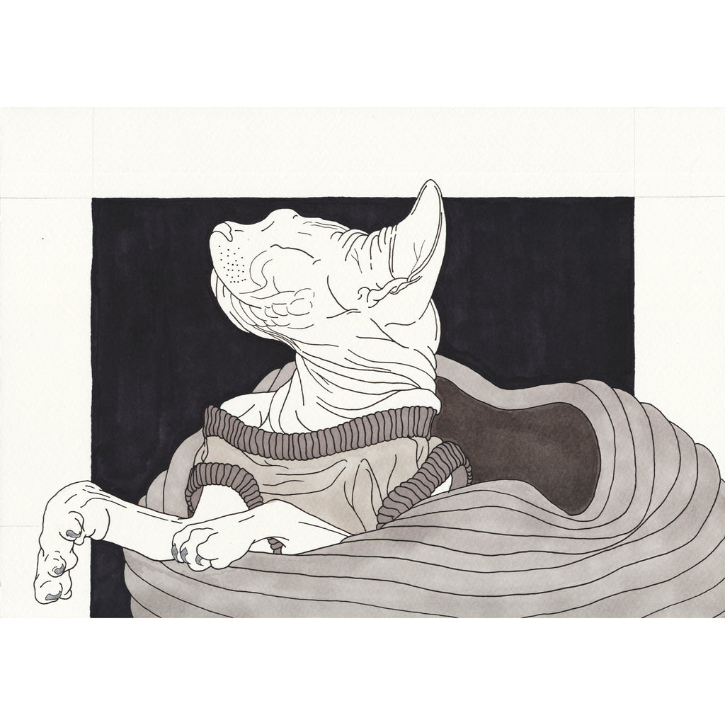 Sona 02, Ink & Marker on Paper
