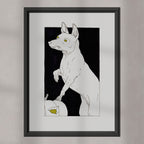 Xoloitzcuintle, Ink & Marker on Paper