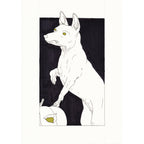 Xoloitzcuintle, Ink & Marker on Paper